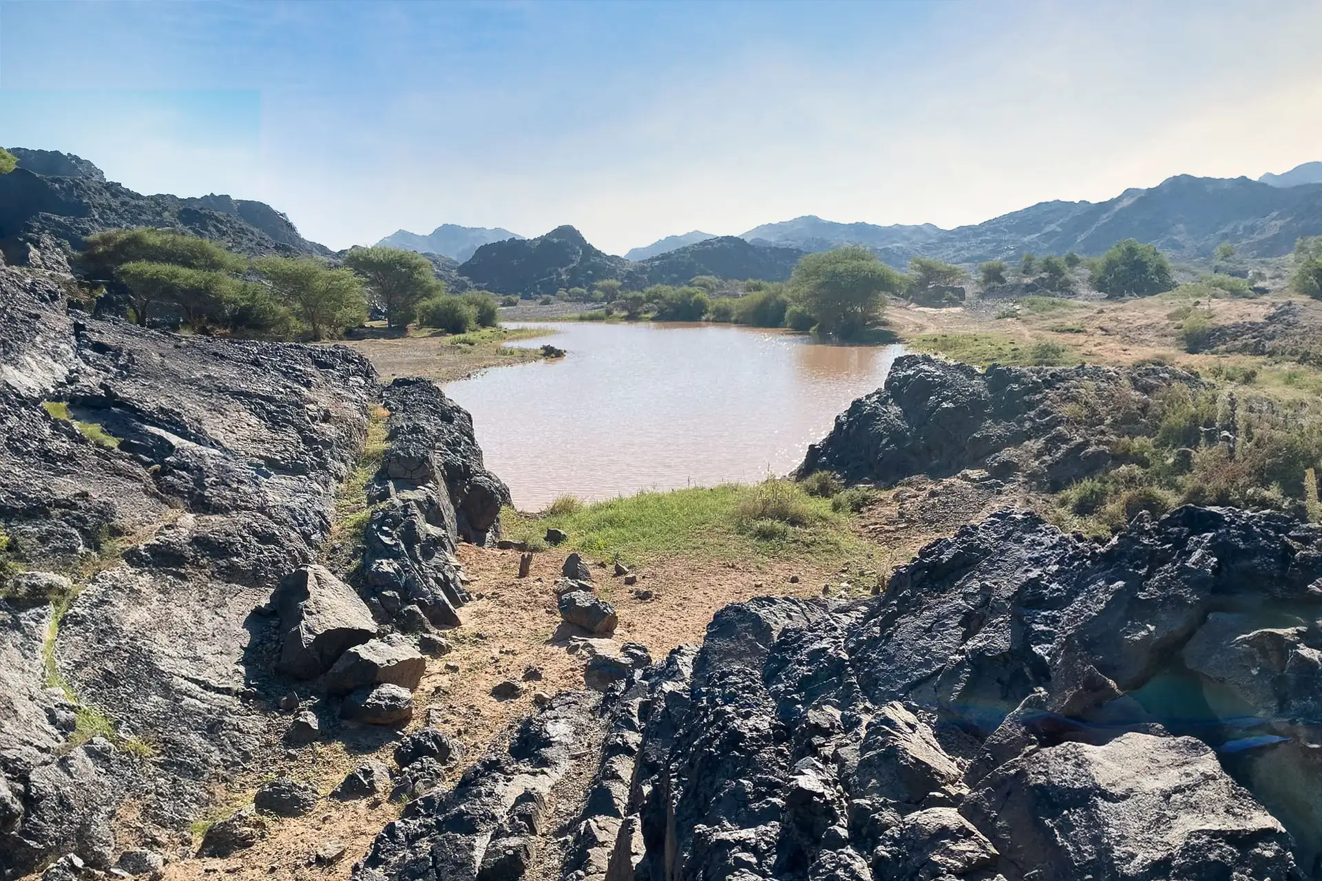 Hiking Through Muawiya Dam
